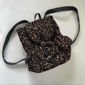 Leopard Print Backpack